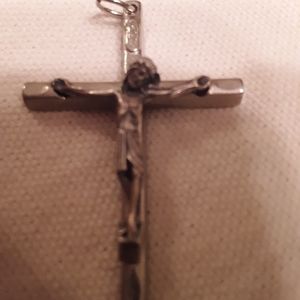 Silver Metal Cross from Italy